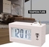 Loudest Alarm Clock Alarm Clock, Electronic Alarm Clock, 2-color Multi-function Alarm Clock For Kids For Everyday Home Alarm Clocks For Bedrooms (Color : White)