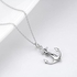 Necklace Hook Ship & Anchor Shape - In Silver Plated - Unisex
