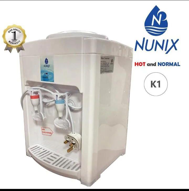Nunix Table Top Hot And Normal Water Dispenser.Hot & Normal Table-Top water dispenser Smarter and Stronger Stainless steel tank for hygienic water Overheat Protection Low power con