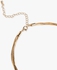 Gold Layered Chain Drop Necklace