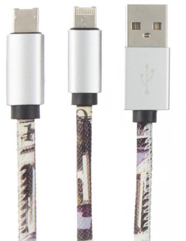 Star Media Cowboy - USB to Lightning and Micro-USB Charge and Sync Cable - 1 Meter