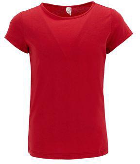 Defacto Girl Red Casual Regular Fit Knitted Short Sleeve Body
