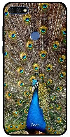 غطاء حماية واقٍ لهاتف هواوي أونر 7C ريش طاووس