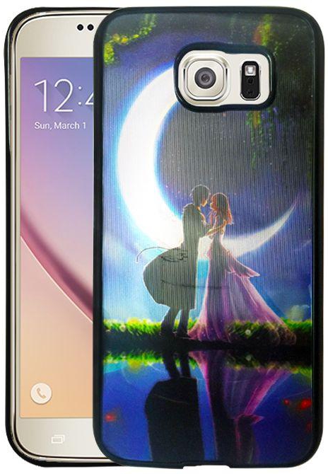 3D soft back cover for Samsung Galaxy S6 (With Screen Protector) Honey Moon
