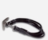 Hanso Anchor Leather Bracelet – Black