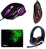 Gigamax Gaming Bundle Gold Plus - X7 Ultra 3D LED Gaming Mouse + XXL Mouse Pad + Super Stereo Gaming Headset