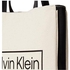 Calvin Klein Tessa Key Item Tote, Natural/Black Combo, One size