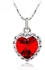 VP Jewels: RED HEART AUSTRIAN CRYSTALS necklace - VERA PERLA'S DESIGN