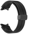 حزام سيليكون ممتاز بإغلاق مغناطيسي متوافق مع حزام سيليكون قابل للتعديل أسود Galaxy Watch 5 44mm / Galaxy Watch 5 Pro 45mm