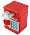 خزنة إلكترونية للأطفال مخصصة لحفظ الأموال مزودة بكلمة سر آمنة وماكينة صراف آلي للعملات المعدنية والأوراق النقدية