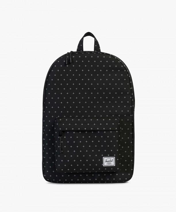 Black Printed Classic Backpack