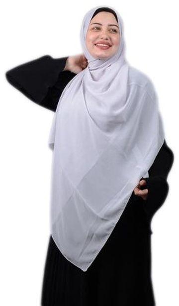 Long Malaysian Khimar Hjab Grey Color From Keter