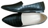Pointed Leather Ballerina - Black
