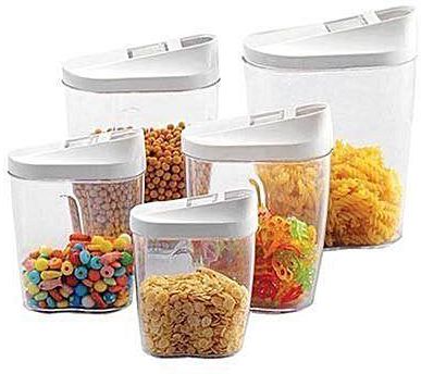 Universal Plastic Cereal Container Set - 5piece