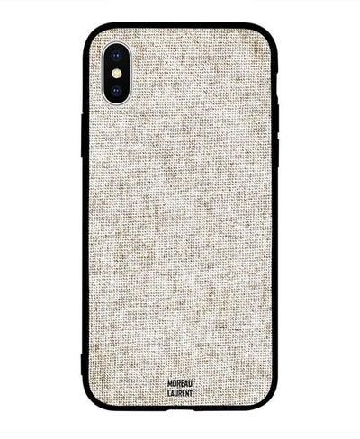 Skin Case Cover -for Apple iPhone X Beige Color Jeans Pattern Beige Color Jeans Pattern