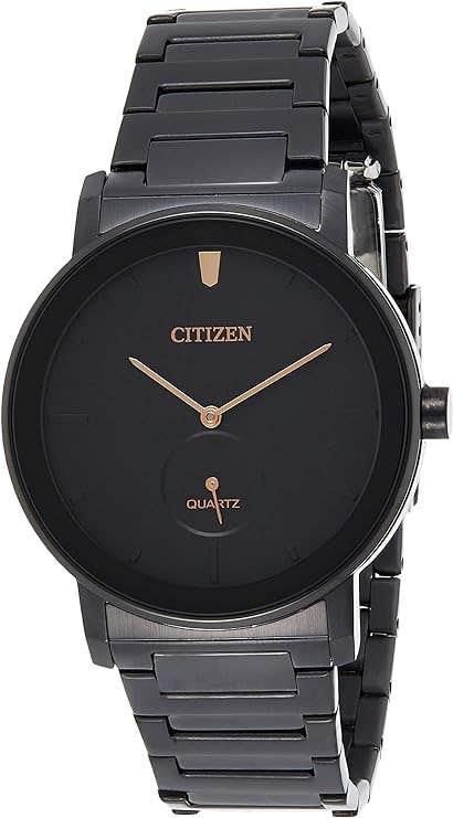 Get Citizen BE9182-57E Casual Watch with QUARTZ for Men, Stainless Steel Starp - Black Gold with best offers | Raneen.com