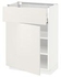 METOD / MAXIMERA خزانة قاعدة مع درج/باب, أبيض/Veddinge أبيض, ‎60x37 سم‏ - IKEA