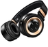 Sound Intone P6 Wireless Bluetooth 4.0 Headsets with Mic Support TF Card FM Radio Black and Gold