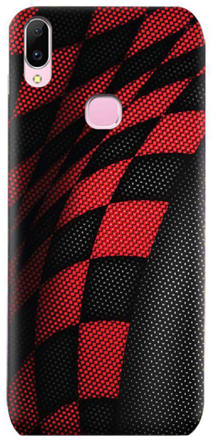 TPU Silicone Case with Sports Pattern For Vivo Z3i Red/Black