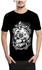 Ibrand H248 Unisex Printed T-Shirt - Black, X Large