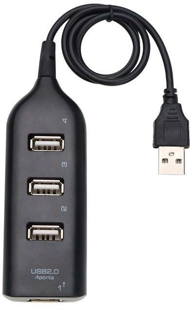4-Ports USB Hub 1-Meter Portable USB 2.0/1.1 Splitter