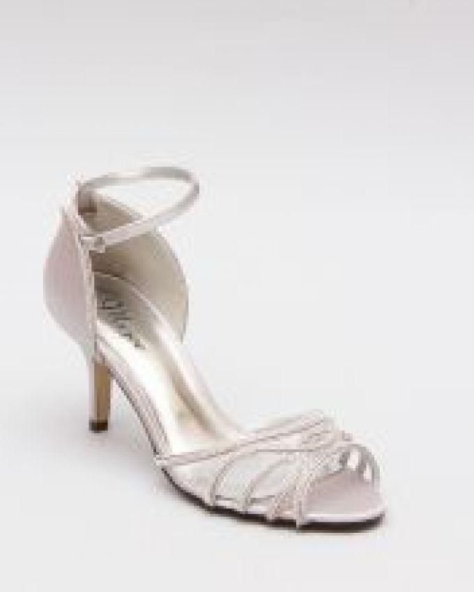 Mr. Joe Satin Heeled Sandals - Silver