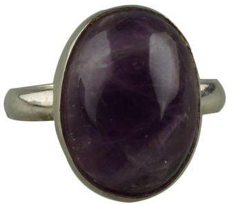 Amethyst Stone Ring With Sterling Silver