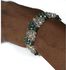 Fashion Ladies Green Crystal Triple Strand Bracelet