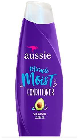 Aussie, ParabenFree Miracle Moist Conditioner w Avocado Jojoba Oil For Dry Hair, Citrus, 12.1 Fl Oz