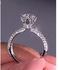 Silver Solitaire Ring