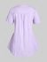 Plus Size & Curve Two Tone Lace Panel V Neck Shirt - M | Us 10