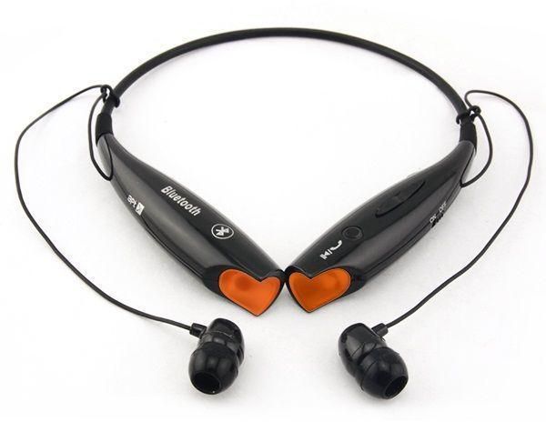 Wireless black Bluetooth Stereo Headset Neckband Earphone Headphone for Iphone 4, 6 and 6 Plus