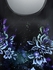 Plus Size Flower Galaxy Glitter Print Ombre Short Sleeves T-shirt - 6x