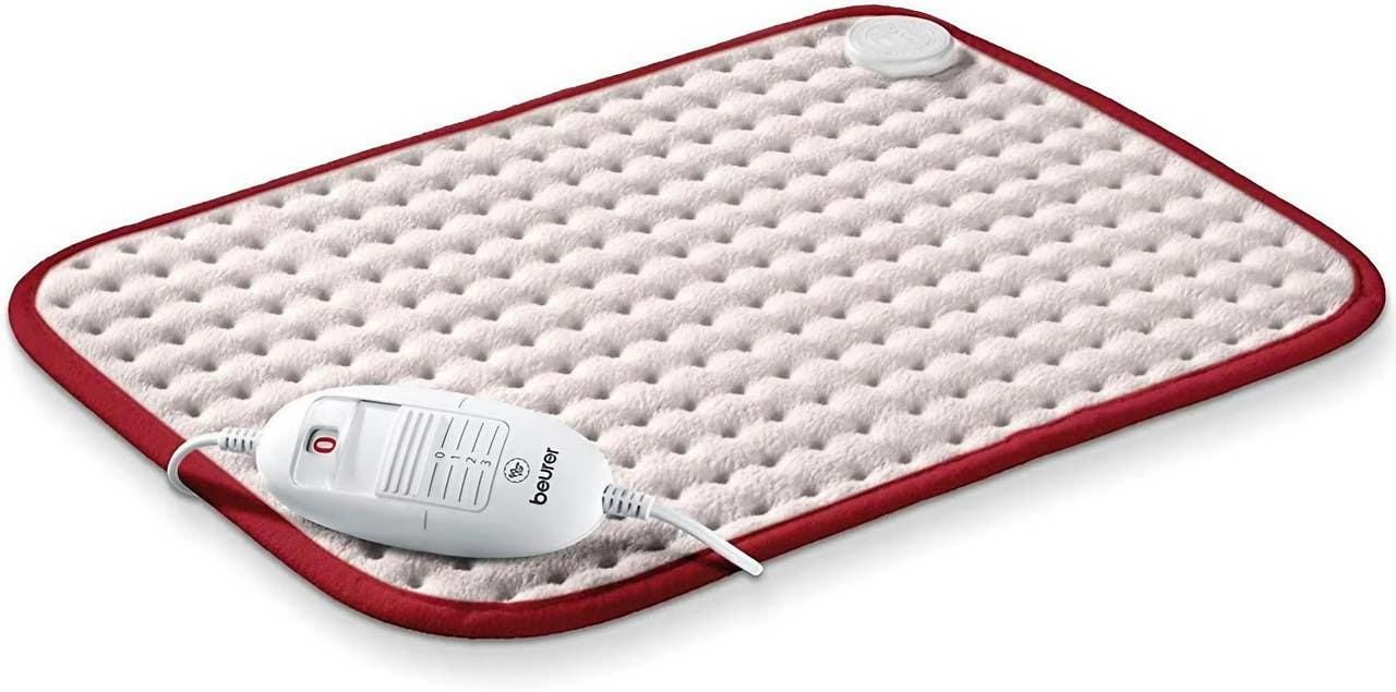 Get Beurer Hk Comfort Heating Pad, 100 Watt, 3 Heat Settings - Beige Red with best offers | Raneen.com