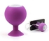 Mini Ball Silicone Speaker w/ Sucker Cup for iPhone iPod Smartphone PC MP4 MP3 - Purple