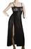 Fg Black Lingerie Free Size Maxi Dress For Women