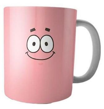 Printed Coffee Mug Pink/White/Black Standard