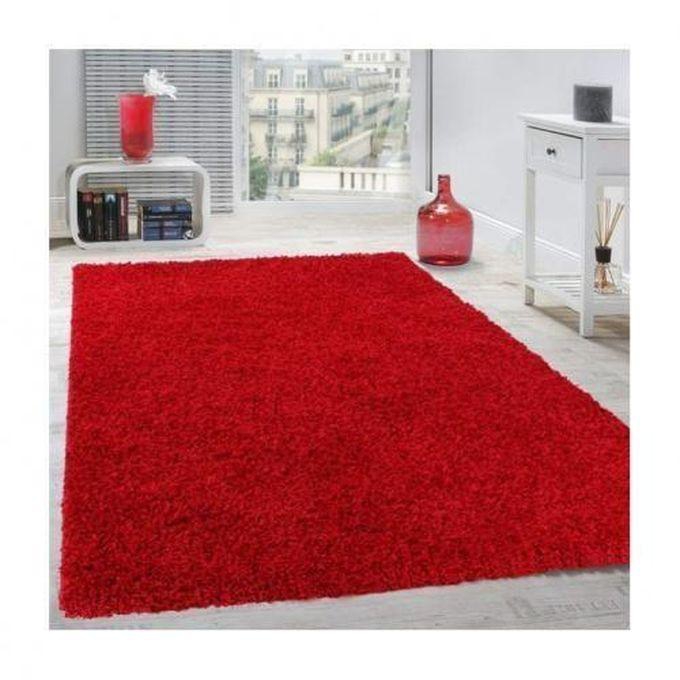 Bedside Fluffy Carpet-red