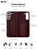 3 In 1 Magnetic Hand Grip Holder Case For Samsung Galaxy S22 5G Brown