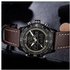 Naviforce Digital Analogue Men's Leather 30M Water Resistant Fashion Wrist Watch