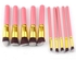 10 Pcs Make Brush Cosmetic Concealer Brushes-Pink/Gold