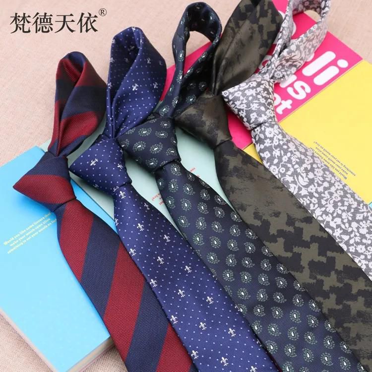 6 cm han edition men's business casual 1200 needle polyester silk tie profession stripe is assembly