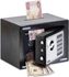 Rubik Mini Cash Deposit Drop Slot Safe Box with Key and Pin Code Option (Black)