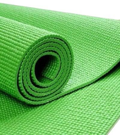 بساط يوجا أخضر لتمارين اللياقة البدنية مقاس 50× 165 سم