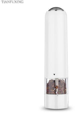 Generic Electric ABS Plastic Pepper Spice Grinder With Adjustable Ceramic Mill - White