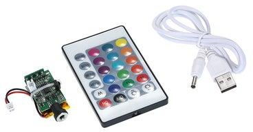 3D Printer Part 16-Color Touch-Control LED Light Board USB Charging Battery With Remote Control Multicolour