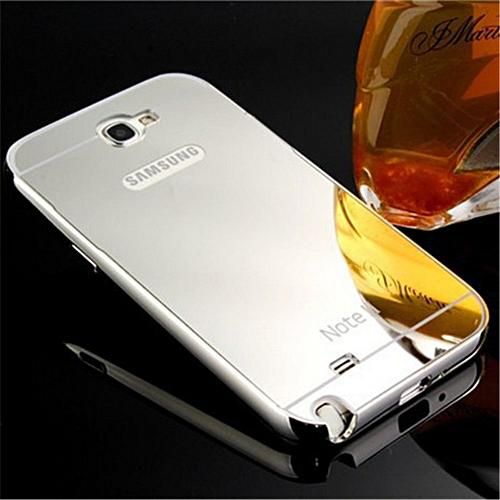 Generic Elaike For Samsung Note 2 2 In 1 Luxury Aluminum Metal Mirror PC Phone Cover Case 107923
