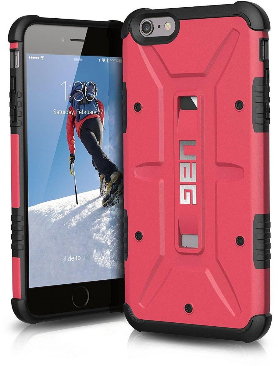 MEMORiX UAG Shock Proof Composite Case for Apple iPhone 6 Plus 5.5 inch With Screen Protector/Pink