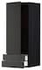 METOD / MAXIMERA خزانة قاعدة مع باب/2 أدراج, أسود/Lerhyttan صباغ أسود, ‎40x100 سم‏ - IKEA