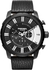 Diesel Stronghold Men's Black/White Dial Leather Band Watch - DZ4382